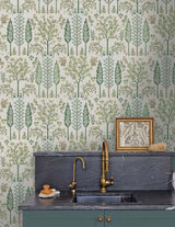 Rifle Paper Co. Fenna Green Wallpaper