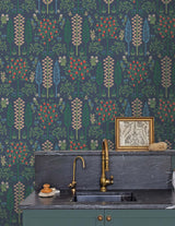 Rifle Paper Co. Fenna Navy Multi Wallpaper