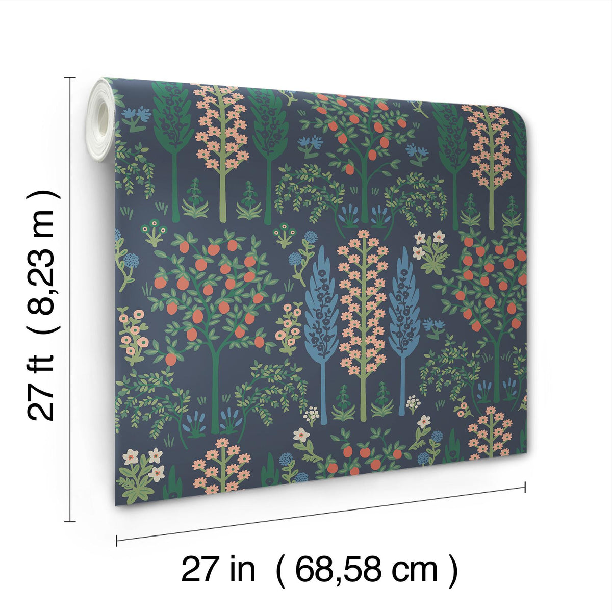 Rifle Paper Co. Fenna Navy Multi Wallpaper