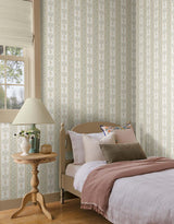 Rifle Paper Co. Portico White Wallpaper