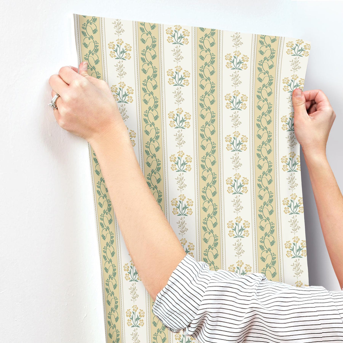 Rifle Paper Co. Portico Gold & Cream Wallpaper