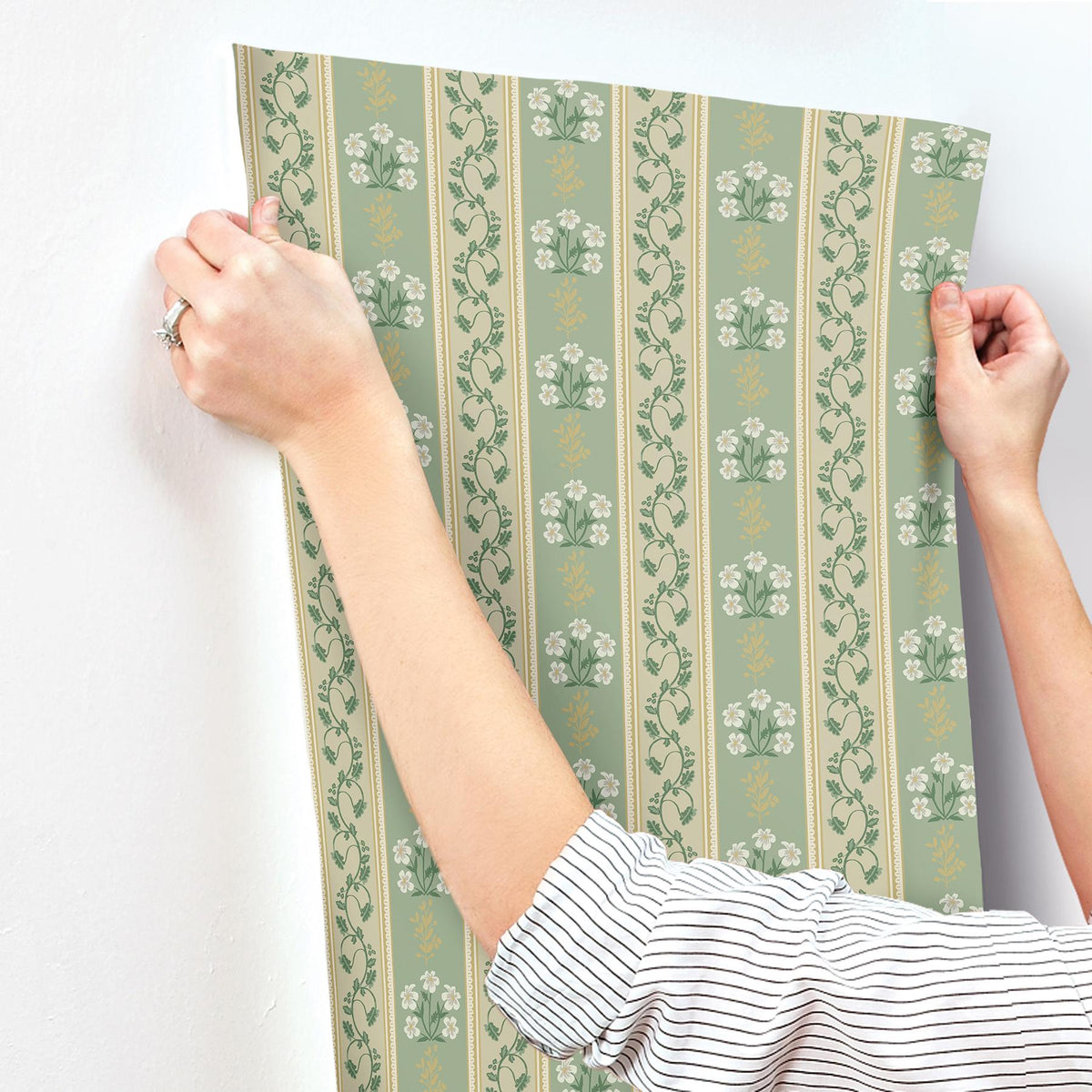 Rifle Paper Co. Portico Sage Wallpaper