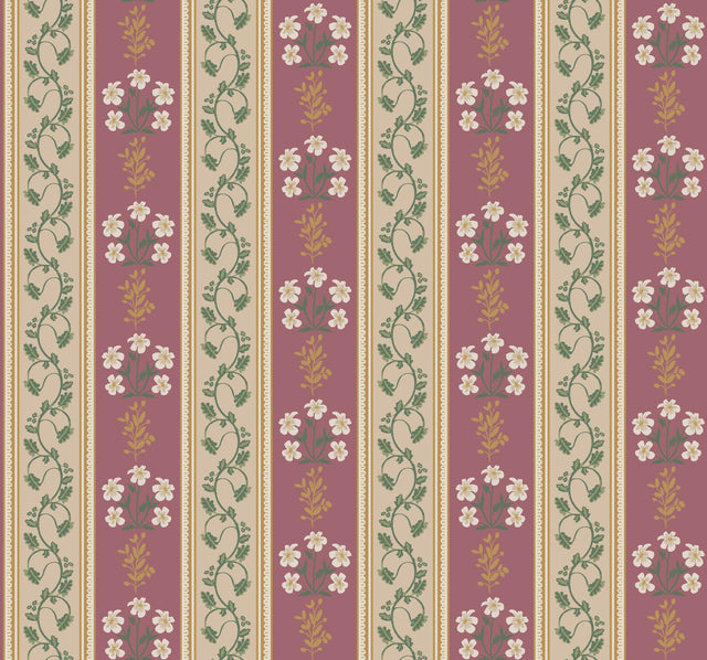 Rifle Paper Co. Portico Burgundy Wallpaper