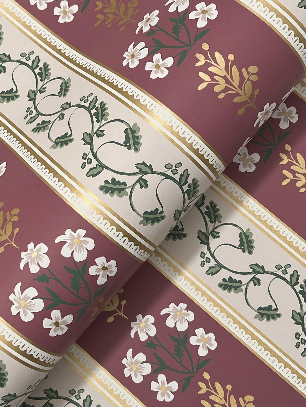 Rifle Paper Co. Portico Burgundy Wallpaper