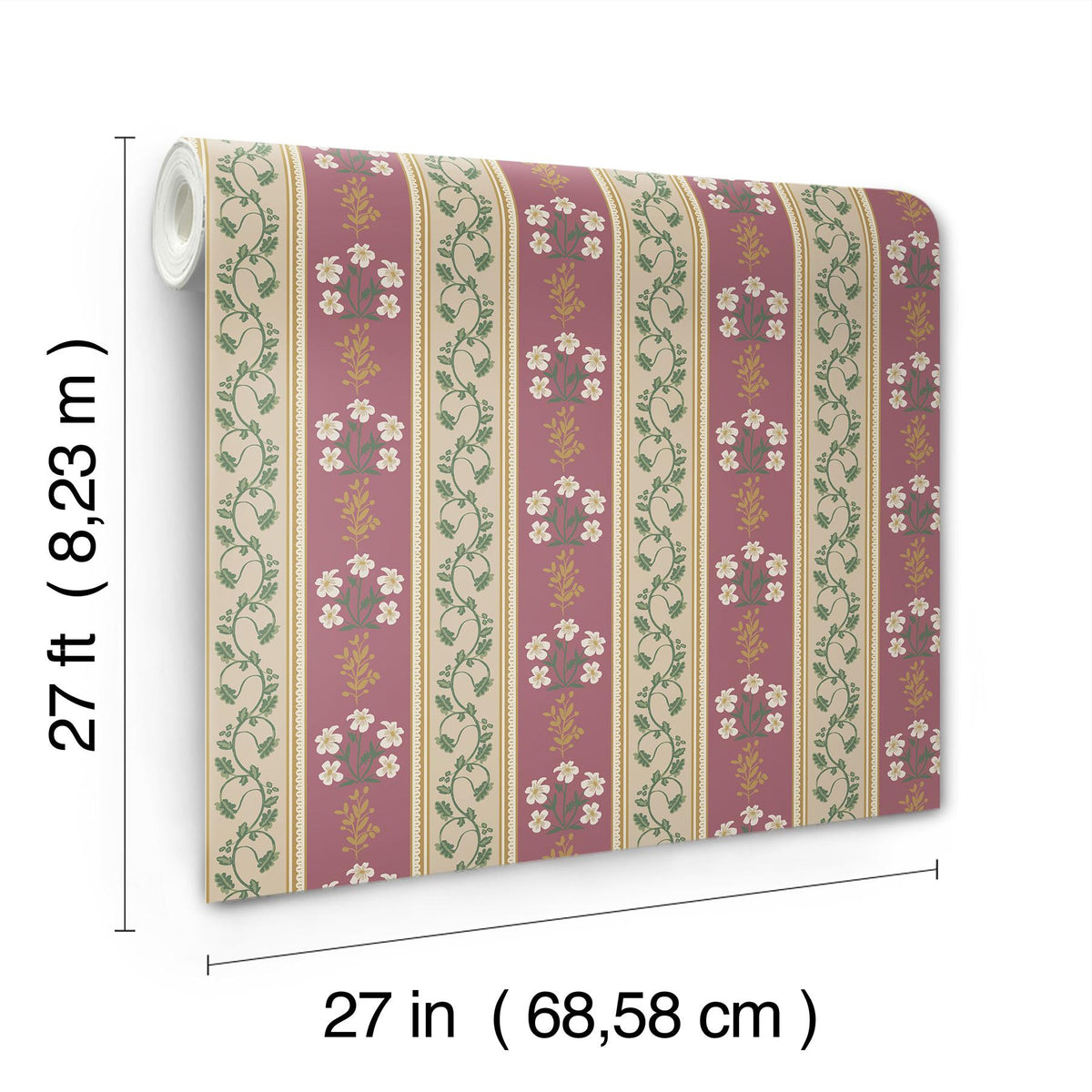 Rifle Paper Co. Portico Burgundy Wallpaper
