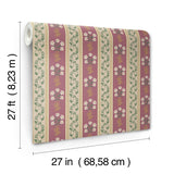 Rifle Paper Co. Portico Burgundy Wallpaper