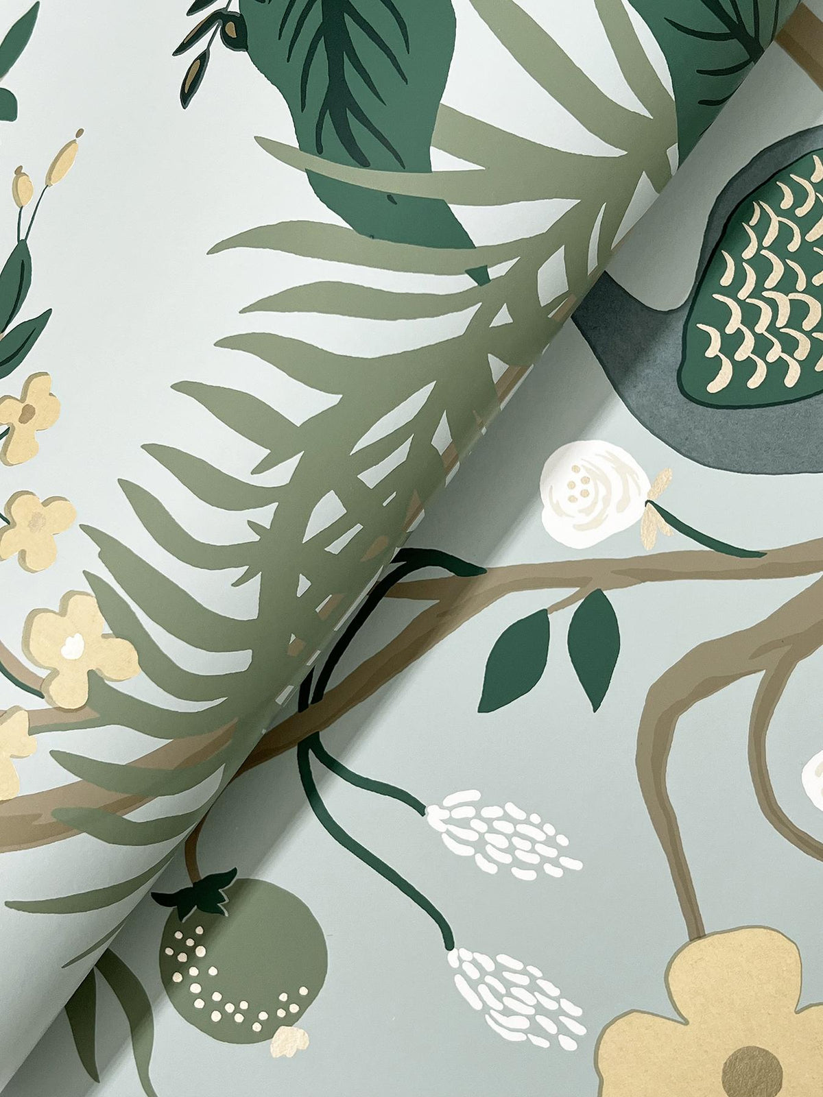 Rifle Paper Co. Peacock Slate Wallpaper
