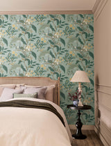 Rifle Paper Co. Peacock Slate Wallpaper