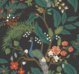 Rifle Paper Co. Peacock Charcoal Wallpaper