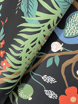 Rifle Paper Co. Peacock Charcoal Wallpaper