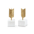 Villa & House Gold Leaf Arrow Bookends