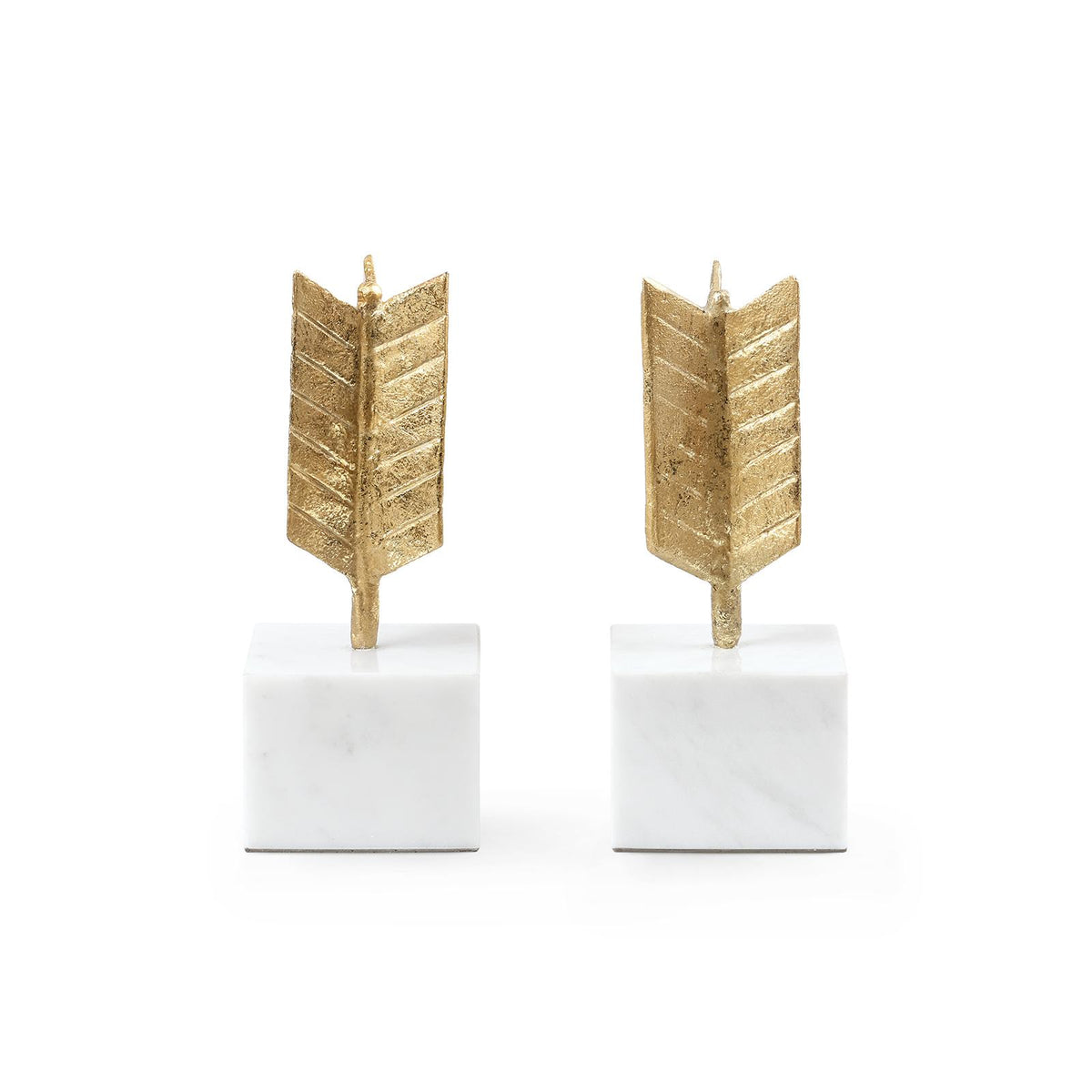 Villa & House Gold Leaf Arrow Bookends