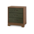 Villa & House Deep Olive Berkeley 3-Drawer Side Table