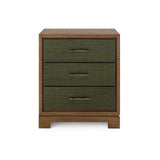 Villa & House Deep Olive Berkeley 3-Drawer Side Table