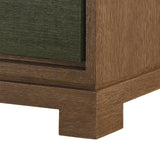 Villa & House Deep Olive Berkeley 3-Drawer Side Table