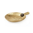 Villa & House Gold Leaf Clovis Round Plate