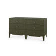 Villa & House Deep Olive Madeline Extra Large 6-Drawer