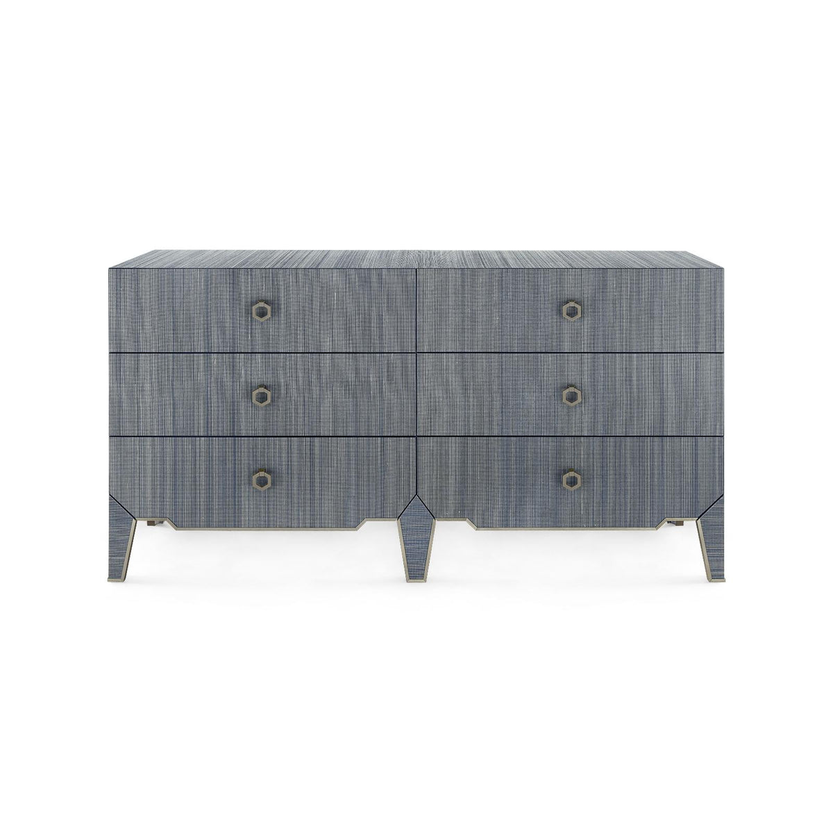 Villa & House Colonial Blue Shimmer Madeline Extra Large 6-Drawer