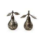 Villa & House Bronze Pears Statue Set of 2