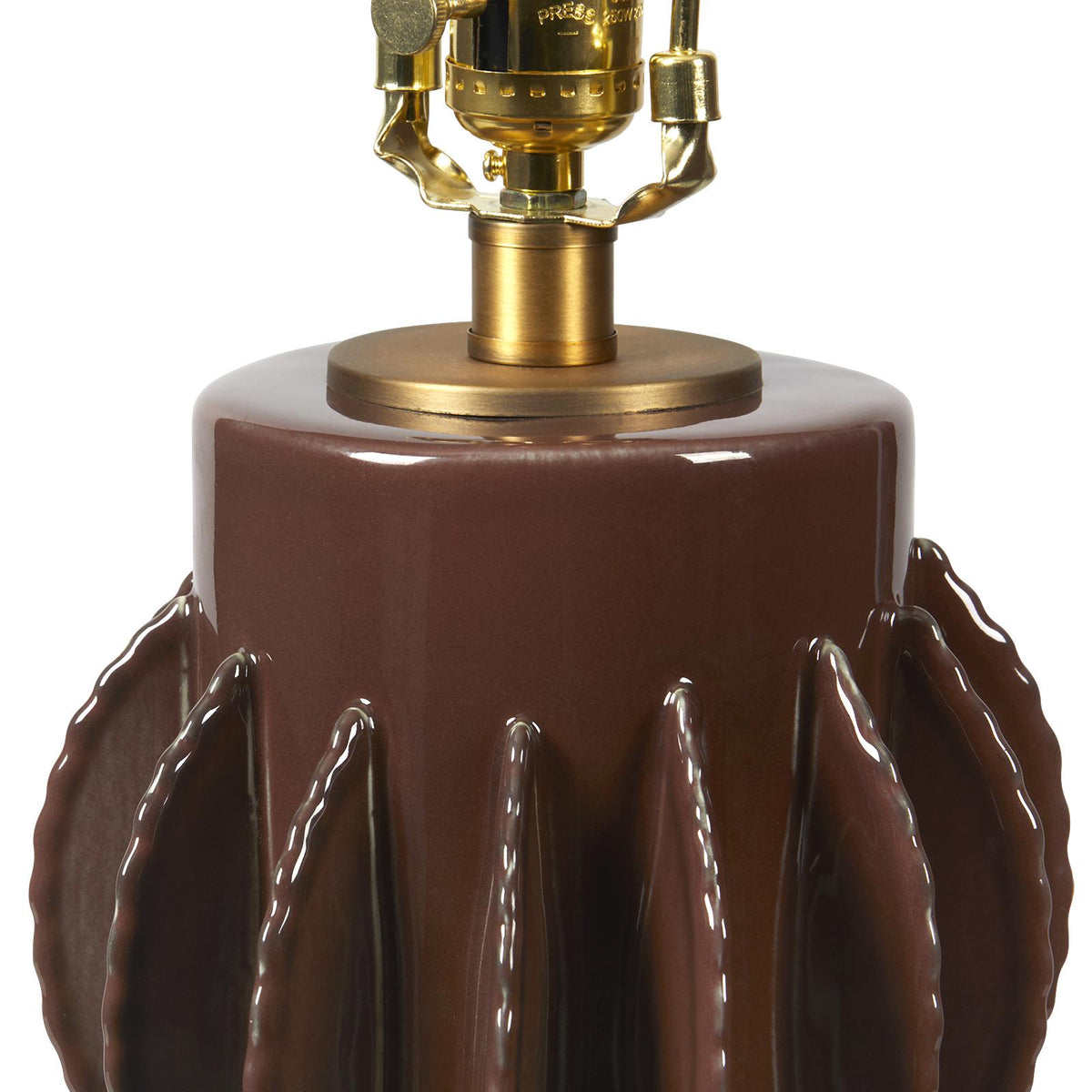 Villa & House Oxblood Cocoa Saguaro Lamp