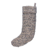 Schumacher Sparkling Silver 8" x 24" Tenue De Soirée Stocking