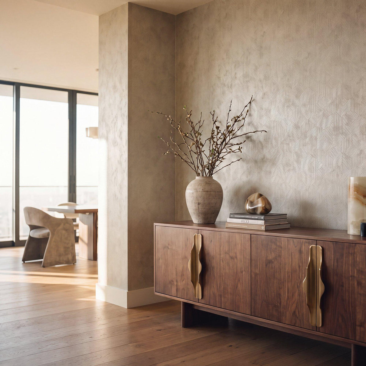 Galerie NT98013 New Touch Prism Silver Grey Wallpaper NT98013 Silver Grey Wallpaper