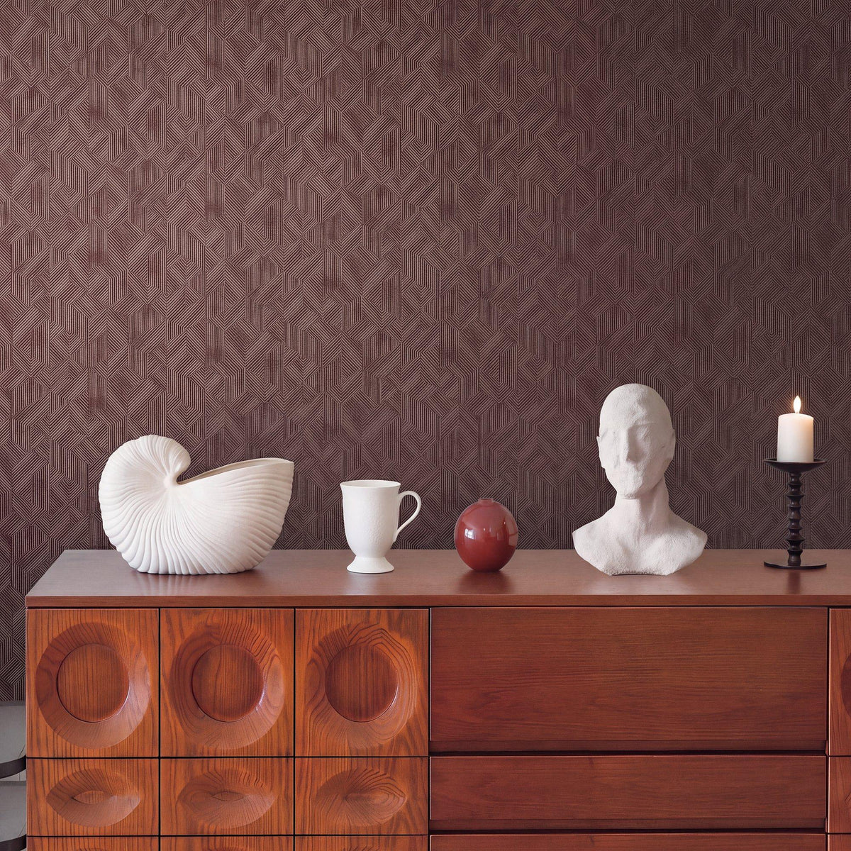 Galerie NT98015 New Touch Prism Red Wallpaper NT98015 Red Wallpaper