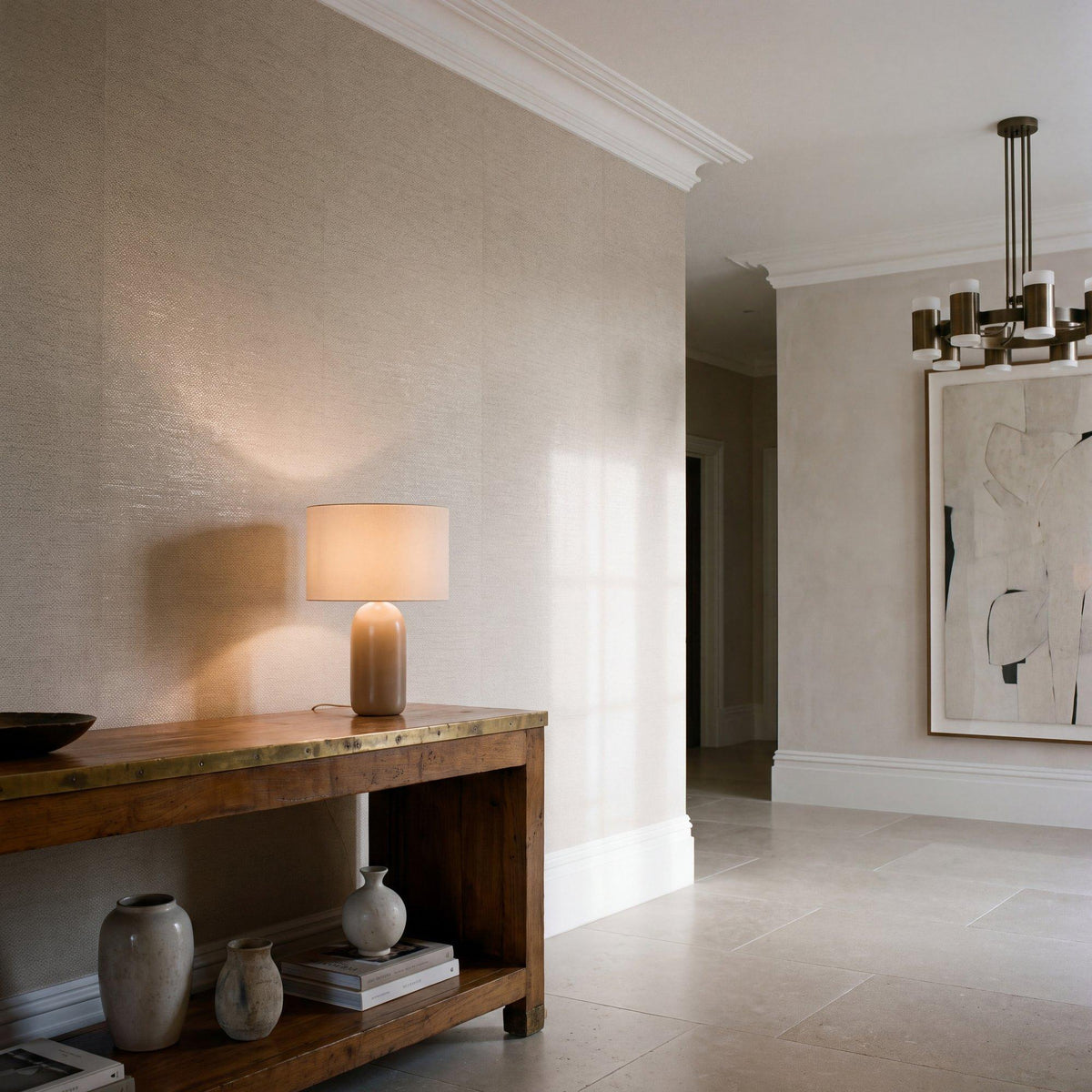 Galerie NT98022 New Touch Woven Texture Beige Wallpaper NT98022 Beige Wallpaper