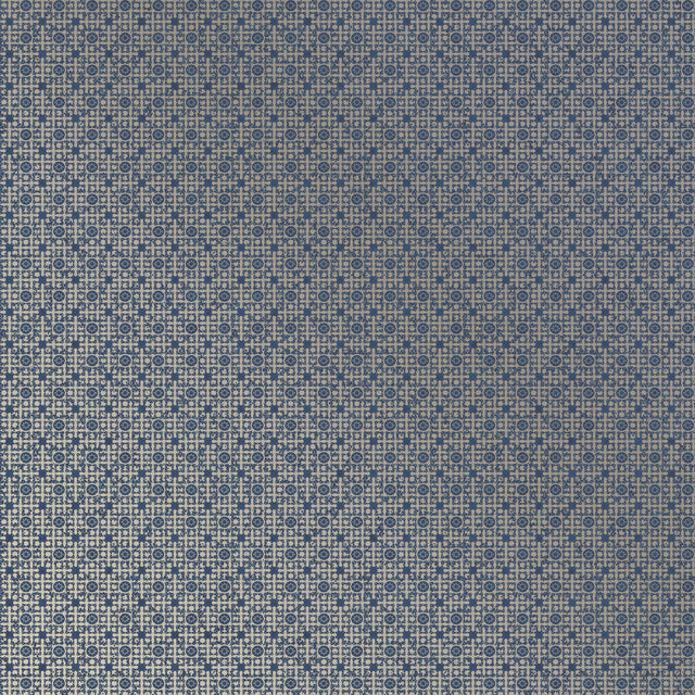 Galerie NT98035 New Touch Worn Tile Blue Wallpaper NT98035 Blue Wallpaper
