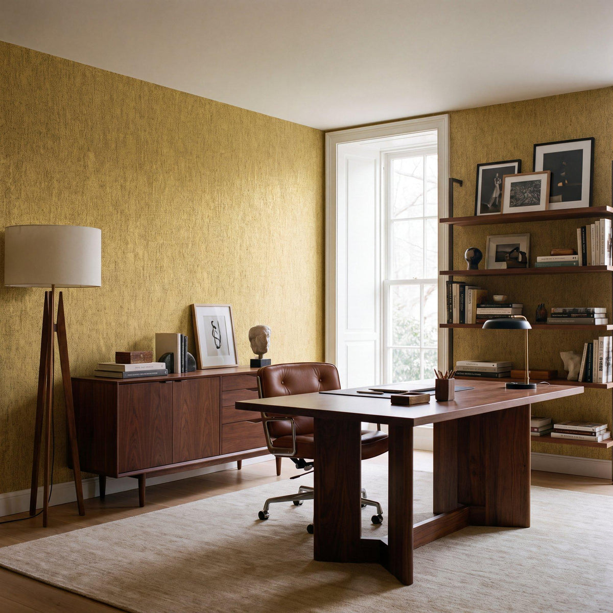 Galerie NT98042 New Touch Mottled Specks Yellow Wallpaper NT98042 Yellow Wallpaper
