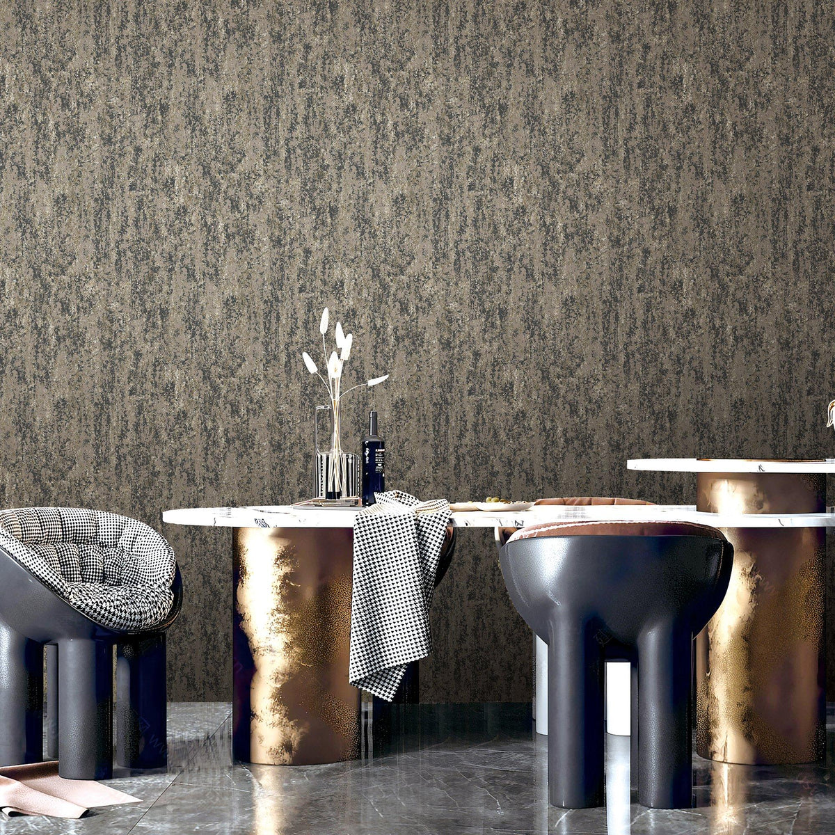 Galerie NT98046 New Touch Patina Bronze Brown Wallpaper NT98046 Bronze Brown Wallpaper