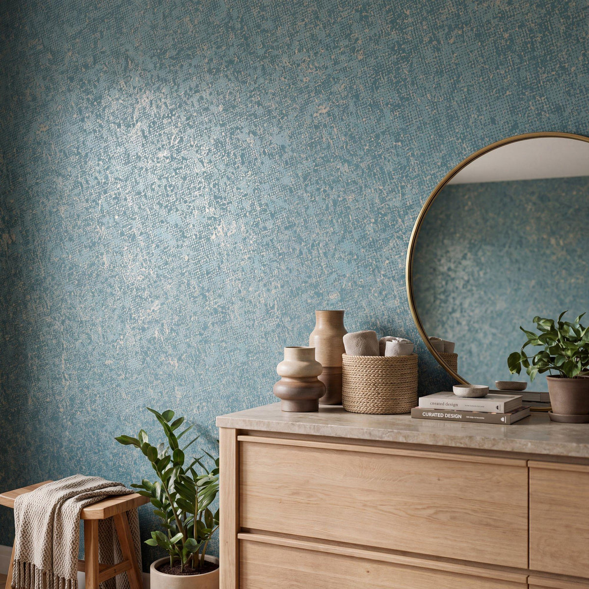 Galerie NT98050 New Touch Scatter Blue Wallpaper NT98050 Blue Wallpaper