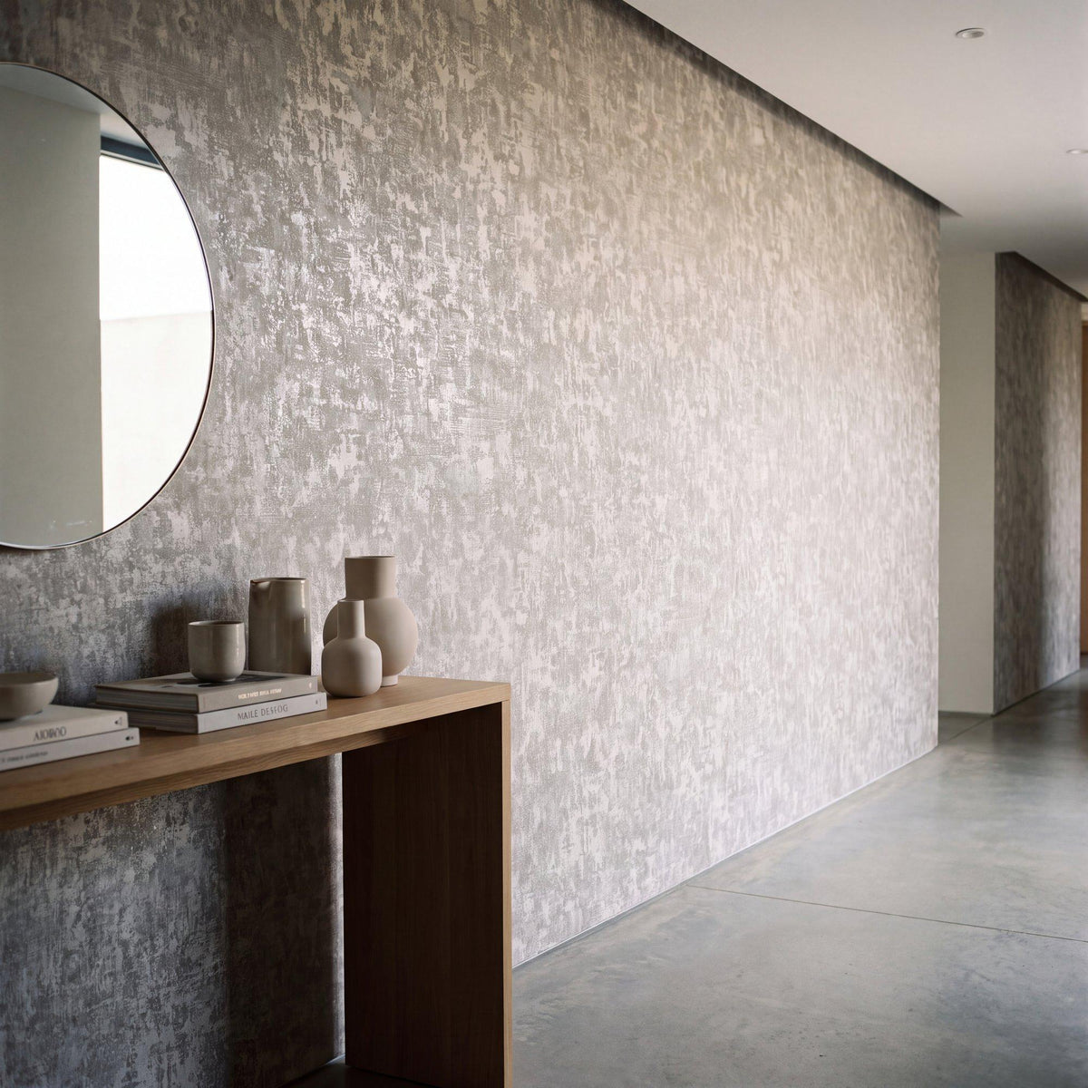 Galerie NT98056 New Touch Scratched Plaster Beige Wallpaper NT98056 Beige Wallpaper