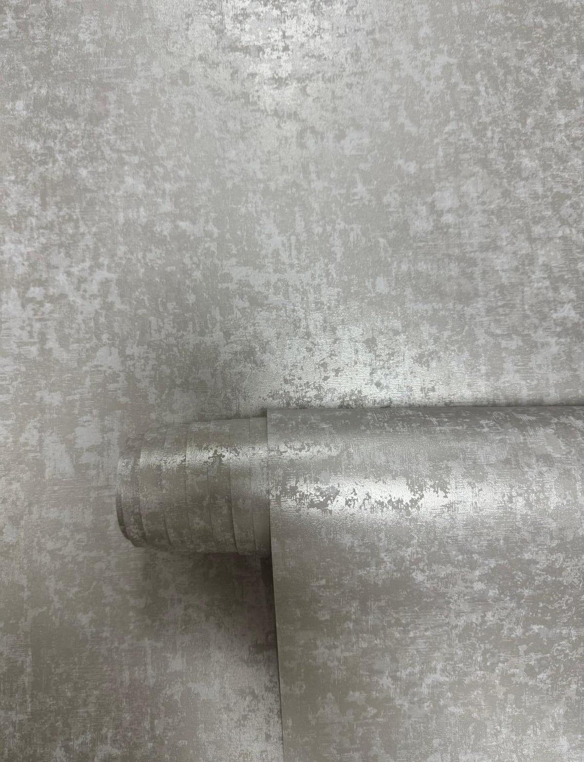 Galerie NT98057 New Touch Scratched Plaster Silver Grey Wallpaper NT98057 Silver Grey Wallpaper