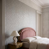 Galerie NT98070 New Touch Worn Pinstripe Silver Grey Wallpaper NT98070 Silver Grey Wallpaper