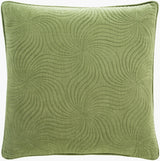 Surya Quilted Cotton Velvet QCV-007 18"L x 18"W Pillow