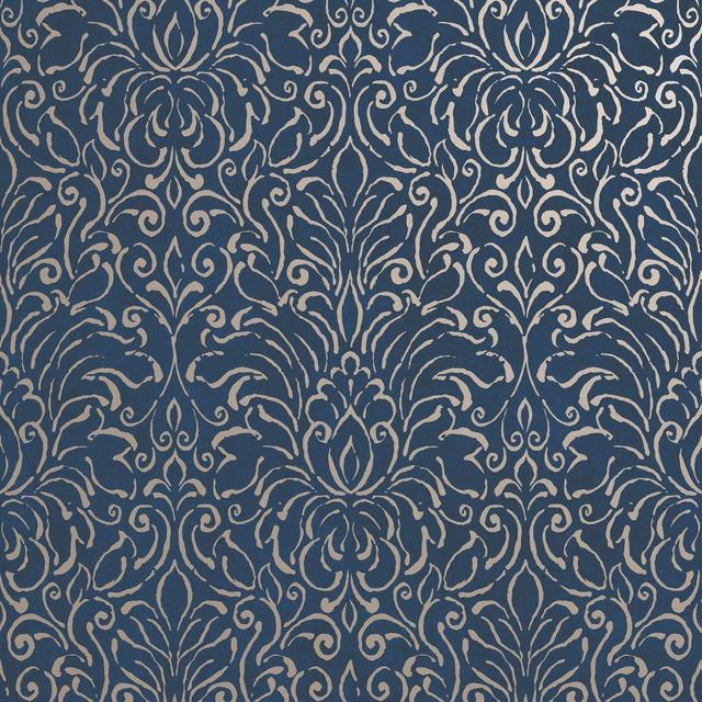 Galerie MX88004 Metallic FX 2 Damask Blue Wallpaper MX88004 Blue Wallpaper