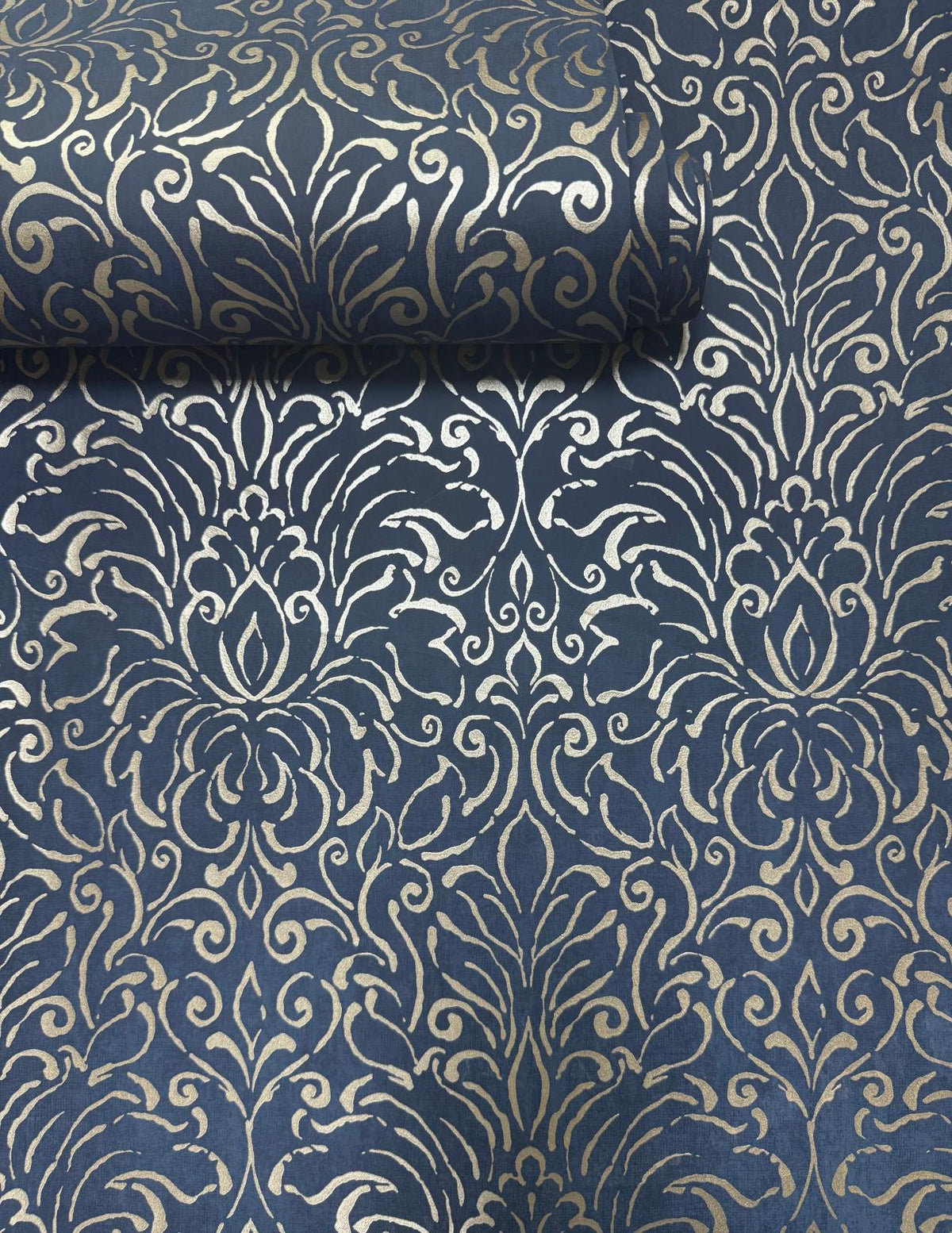 Galerie MX88004 Metallic FX 2 Damask Blue Wallpaper MX88004 Blue Wallpaper