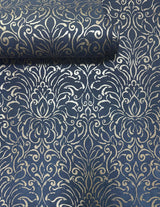 Galerie MX88004 Metallic FX 2 Damask Blue Wallpaper MX88004 Blue Wallpaper
