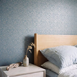 Galerie MX88003 Metallic FX 2 Damask Blue Wallpaper MX88003 Blue Wallpaper