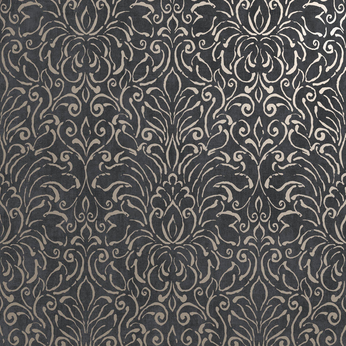 Galerie MX88005 Metallic FX 2 Damask Black Wallpaper MX88005 Black Wallpaper