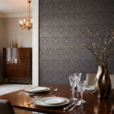 Galerie MX88005 Metallic FX 2 Damask Black Wallpaper MX88005 Black Wallpaper