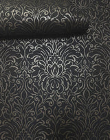 Galerie MX88005 Metallic FX 2 Damask Black Wallpaper MX88005 Black Wallpaper