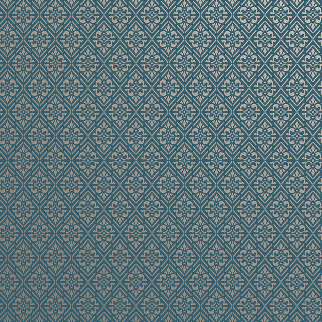 Galerie MX88017 Metallic FX 2 Diamond Damask Blue Wallpaper MX88017 Blue Wallpaper