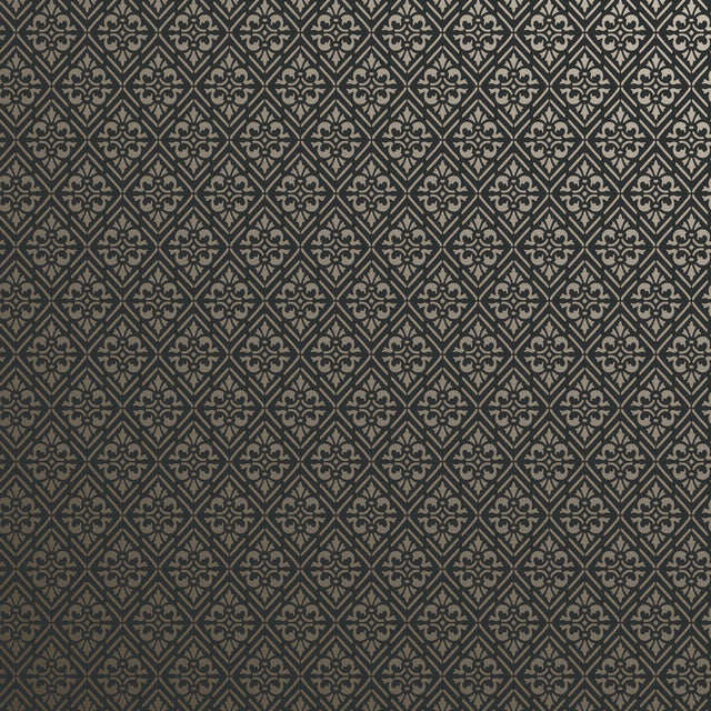 Galerie MX88018 Metallic FX 2 Diamond Damask Black Wallpaper MX88018 Black Wallpaper