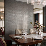 Galerie MX88018 Metallic FX 2 Diamond Damask Black Wallpaper MX88018 Black Wallpaper