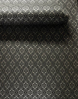 Galerie MX88018 Metallic FX 2 Diamond Damask Black Wallpaper MX88018 Black Wallpaper