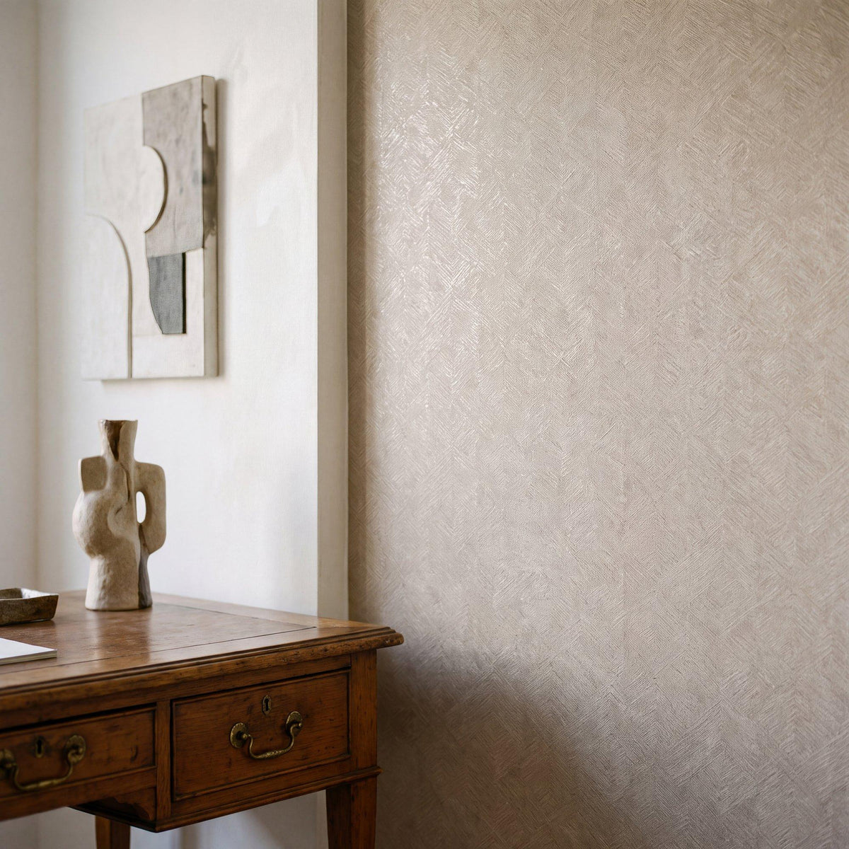 Galerie MX88024 Metallic FX 2 Stripe Geometric Beige Wallpaper MX88024 Beige Wallpaper