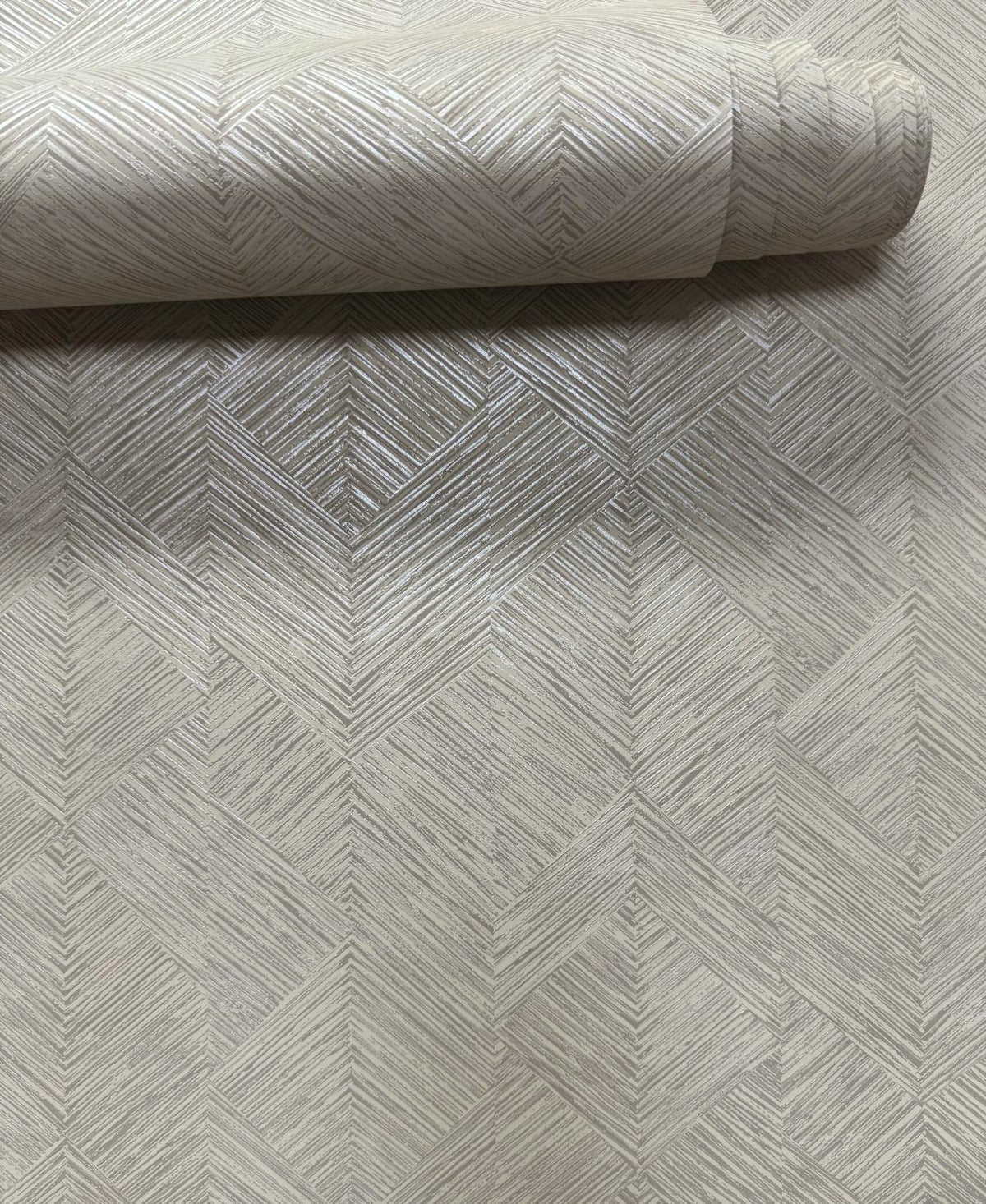 Galerie MX88024 Metallic FX 2 Stripe Geometric Beige Wallpaper MX88024 Beige Wallpaper