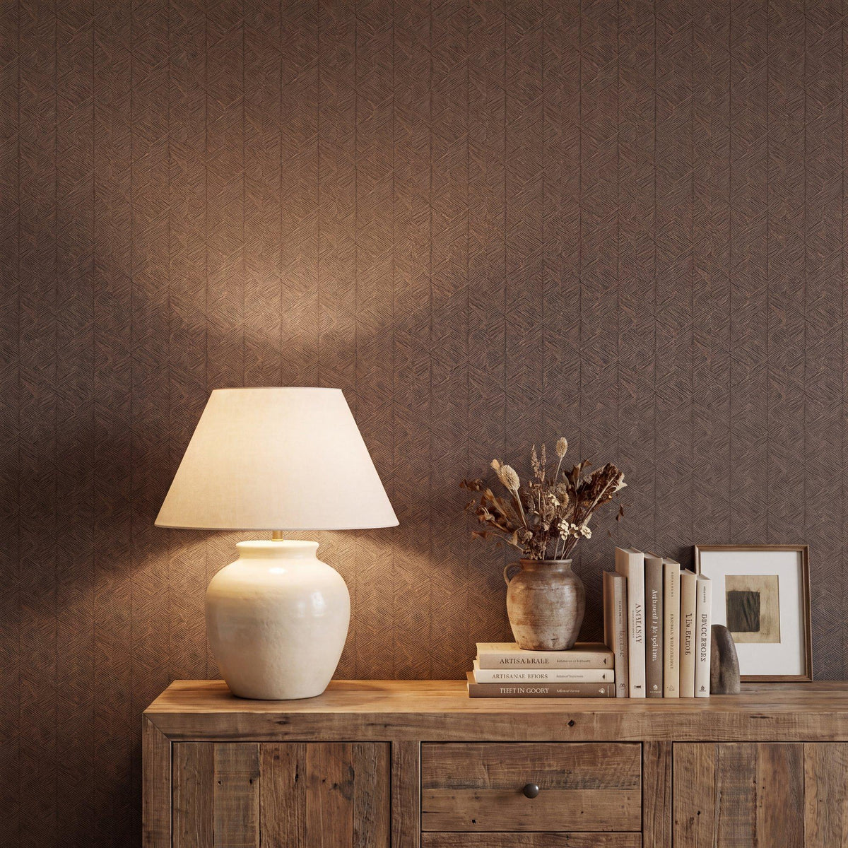 Galerie MX88025 Metallic FX 2 Stripe Geometric Orange Wallpaper MX88025 Orange Wallpaper